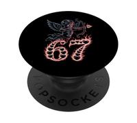 Mignon Dark Gothic Valentine 67 Cupidon Flèche Anti Amour Meme PopSockets PopGrip Adhésif