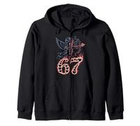 Mignon Dark Gothic Valentine 67 Cupidon Flèche Anti Amour Meme Sweat à Capuche