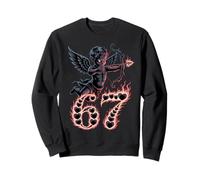 Mignon Dark Gothic Valentine 67 Cupidon Flèche Anti Amour Meme Sweatshirt