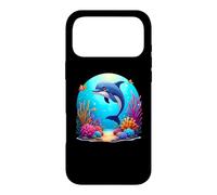 Mignon Dauphin Vie océanique scène sous-Marine Animaux Marins Coque pour iPhone 17 Pro Max