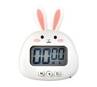 Mignon de Lapin Mignon, Cuisine numérique Bunny Bunny magnétique précision Facile Easy Operation Clear Alarm Cooking Timer pour Family School Office (Blanc)