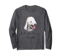 Mignon de Maman Bedlington Terrier MOM Chien Manche Longue