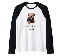 Mignon de Maman Border Terrier MOM Border Terrier Chien Manche Raglan