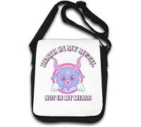 Mignon Death Metal Angel Death in My Metal Not in My Meals Sac à bandoulière Blanc