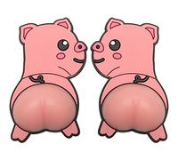 Mignon Dessin Animé Butt Autocollant De Voiture 2pcs Voiture Anti-Rayures Protection Autocollant 3D Butt Drôle Squeeze Autocollant pour Réfrigérateur Ordinateur Portable Téléphone Shell