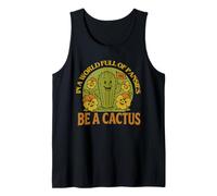 Mignon Dessin animé Cactus Be Strong Pansies Funny Plant Débardeur
