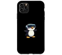 Mignon Dessin animé de Pingouin de Joueur de réalité virtuelle Coque pour iPhone 11 Pro Max