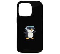Mignon Dessin animé de Pingouin de Joueur de réalité virtuelle Coque pour iPhone 13 Pro
