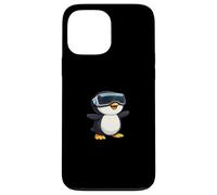 Mignon Dessin animé de Pingouin de Joueur de réalité virtuelle Coque pour iPhone 13 Pro Max