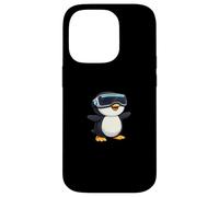 Mignon Dessin animé de Pingouin de Joueur de réalité virtuelle Coque pour iPhone 14 Pro