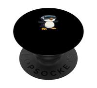 Mignon Dessin animé de Pingouin de Joueur de réalité virtuelle PopSockets PopGrip Adhésif