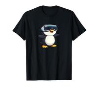 Mignon Dessin animé de Pingouin de Joueur de réalité virtuelle T-Shirt