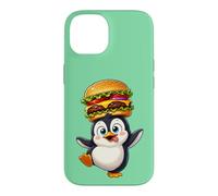 Mignon Dessin animé Pingouin Jazz saxophoniste Musicien Coque pour iPhone 14