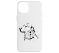 Mignon Dog Line Art Animal Animal Retriever Coque pour iPhone 14 Plus