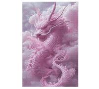 Mignon Dragon - Puzzle en Bois Adulte 1000 P - Challenge Puzzles - Adultes Et Enfants À Partir De 12 Ans 78×53cm
