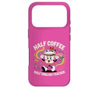 Mignon drôle Amateur de café Enseignant Anglais école Hommes Femmes Coque pour iPhone 17 Pro