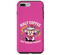 Mignon drôle Amateur de café Enseignant Anglais école Hommes Femmes Coque pour iPhone 7 Plus/8 Plus