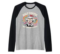 Mignon drôle Amateur de café Enseignant Anglais école Hommes Femmes Manche Raglan