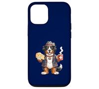 Mignon drôle Bouvier Bernois Chien Café Fromage Suisse Drapeau Coque pour iPhone 12/12 Pro