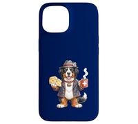 Mignon drôle Bouvier Bernois Chien Café Fromage Suisse Drapeau Coque pour iPhone 15