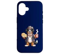Mignon drôle Bouvier Bernois Chien Café Fromage Suisse Drapeau Coque pour iPhone 16