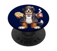 Mignon drôle Bouvier Bernois Chien Café Fromage Suisse Drapeau PopSockets PopGrip Adhésif