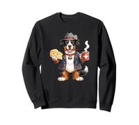 Mignon drôle Bouvier Bernois Chien Café Fromage Suisse Drapeau Sweatshirt
