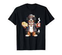 Mignon drôle Bouvier Bernois Chien Café Fromage Suisse Drapeau T-Shirt