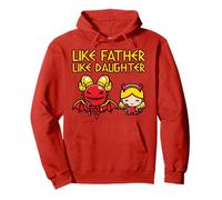 Mignon drôle Kawaii Like Father Like Daughter Anime Devil Sweat à Capuche