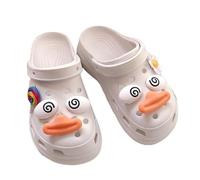 Mignon drôle visage de canard breloques bricolage pour boucle de chaussure croc pour Croc breloques Pack pour croc accessoires sandales sabots chaussures décor
