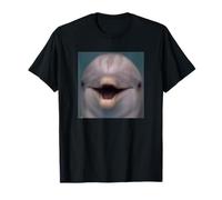 Mignon drôle Visage de Dauphin Gros Plan Meme Flou Photo T-Shirt