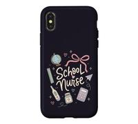 Mignon école infirmière Campus Bureau de santé Coque pour iPhone X/XS