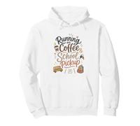 Mignon école ramassage café Maman Matin Humour Ambiance Sweat à Capuche