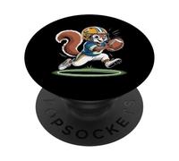 Mignon écureuil Casque de Football Mascotte Dessin animé PopSockets PopGrip Adhésif