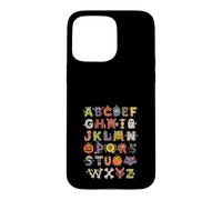 Mignon Effrayant Halloween Alphabet ABC Monstre Fantôme pour Enfants Coque pour iPhone 15 Pro Max