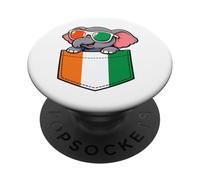 Mignon éléphant ivoiriens de Poche Côte D'Ivoire PopSockets PopGrip Adhésif