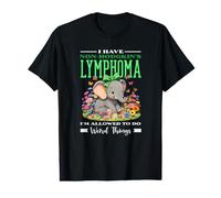 Mignon éléphant Non hodgkinien Sensibilisation au lymphome Fleurs T-Shirt Graphique avec Valeur