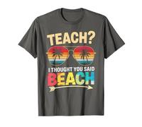 Mignon enseignement pensé dire Plage Professeur de Plage T-Shirt