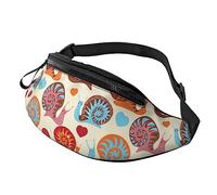 Mignon Escargot Taille Pack Fanny Packs pour Hommes Femmes Taille Sac avec Sangle réglable pour Courir Voyage randonnée Chien Marche entraînement