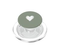 Mignon Esthétique Coeur Blanc Croquis Vintage Vert PopSockets PopGrip pour MagSafe