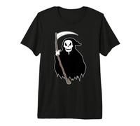 Mignon étrange Faucheuse Tatouage Crâne Mort Morte Goth Horreur T-Shirt Haut de Gamme