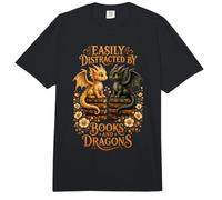 Mignon Facilement distrait par Les Livres et Les Dragons Rat de bibliothèque Magique Comfort Colors Adult Heavyweight T-Shirt