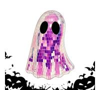 Mignon fantôme saisonnier disco - Centre de table décoratif | Figurines d'Halloween fantômes à paillettes - Chambre à coucher, salon, étagère, cheminée, bureau, appartement, ferme, fête