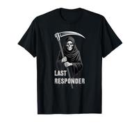 Mignon Faucheuse Dernier Répondeur EMT EMS First RN Halloween T-Shirt