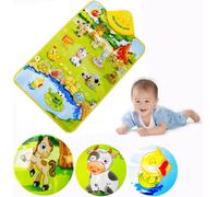Mignon Ferme Animaux Musical Musique Touch Play Chant GymTapis Mat Jouet pour Bébé Enfants