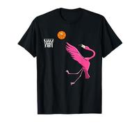 Mignon flamand jouant au basket-ball Oiseaux exotiques T-Shirt