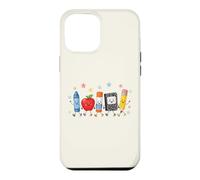 Mignon Fournitures Scolaires Crew Back to School Cartoon Design Coque pour iPhone 12 Pro Max