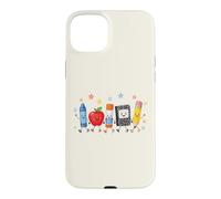 Mignon Fournitures Scolaires Crew Back to School Cartoon Design Coque pour iPhone 15 Plus