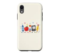 Mignon Fournitures Scolaires Crew Back to School Cartoon Design Coque pour iPhone XR