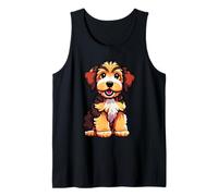 Mignon Fourrure gribouillis, Aussiedoodle, Patchs de Chiot de Dessin animé Débardeur